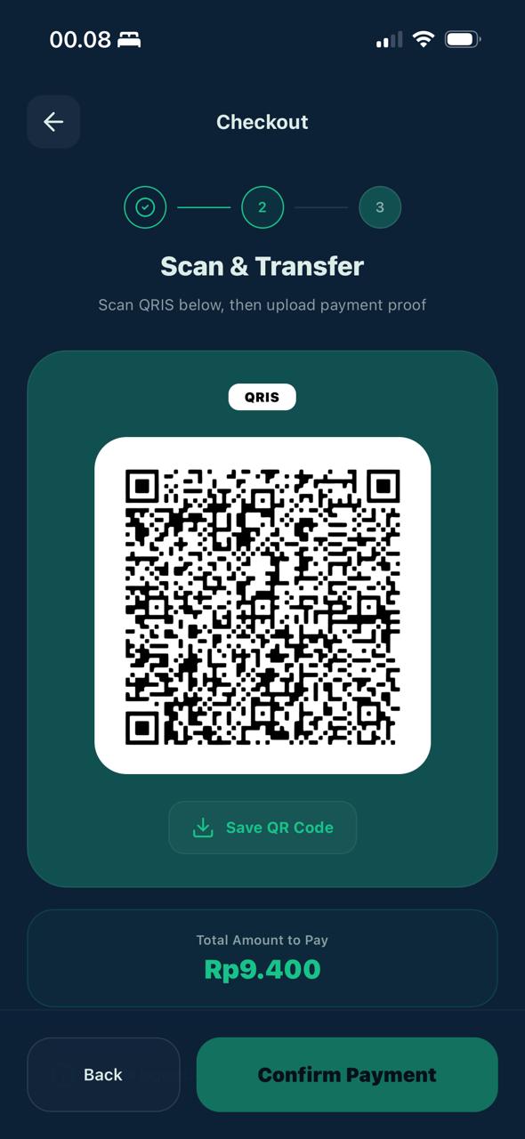 Langkah 4: Scan & Bayar